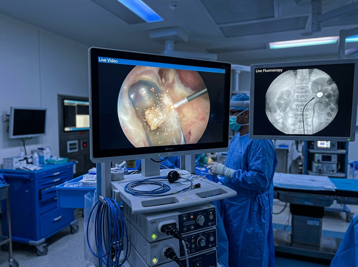 Laser Kidney Stone Lithotripsy